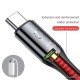 Baseus C-shaped Light Intelligent power-off Cable USB For Type-C  3A 1M